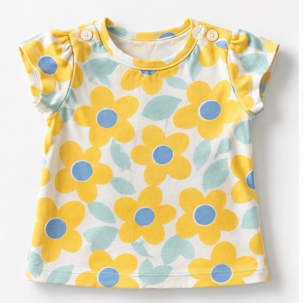 Cheerful Baby Boden Floral Daisy T-Shirt - 3-6 Months